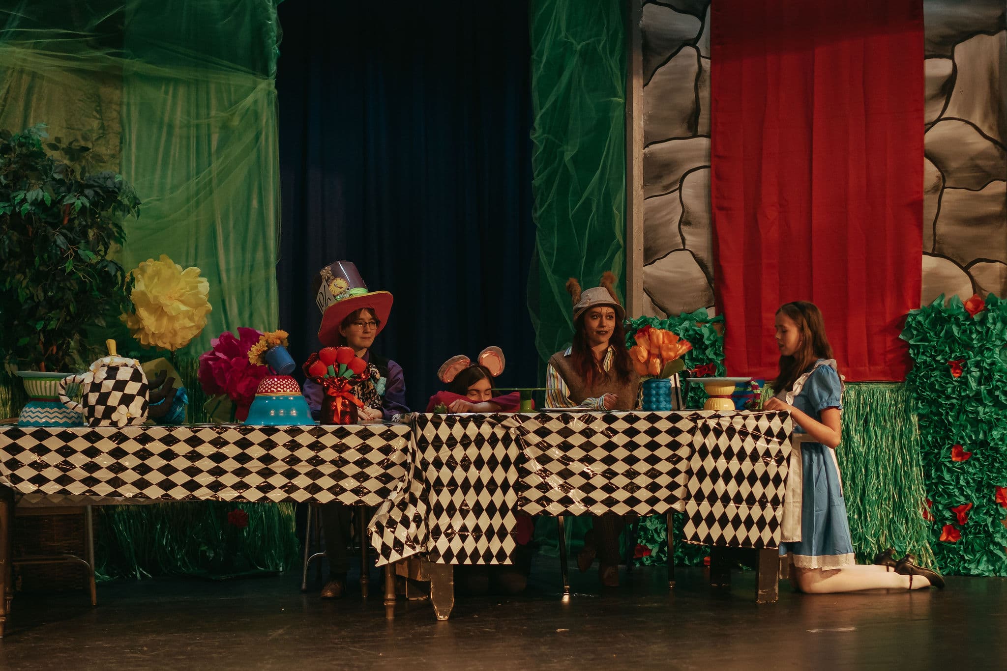 Alice in Wonderland rehearsal photo